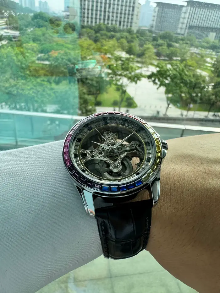 Montre automatique squelette de luxe AOKULASIC pour homme