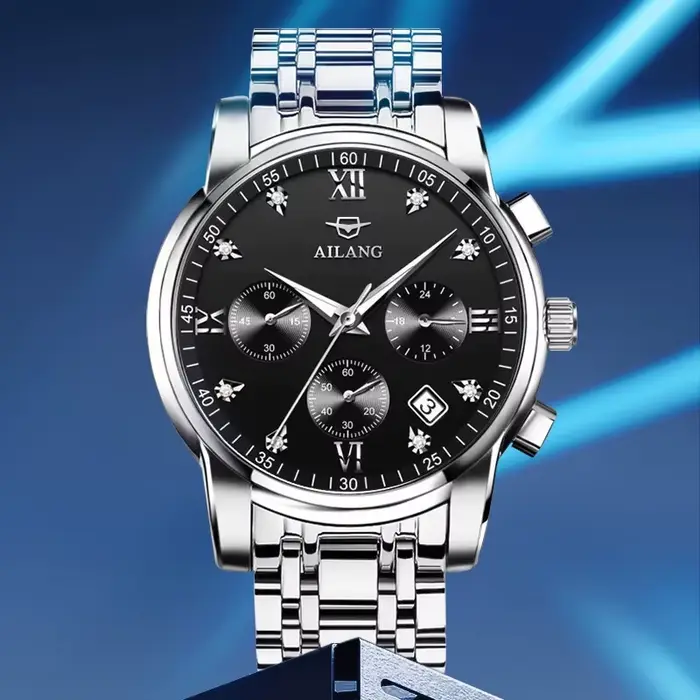 Black Friday vente chaude remise joli chronographe Couple montres AILANG correspondant ensemble étanche lumineux multi-fonctionnel