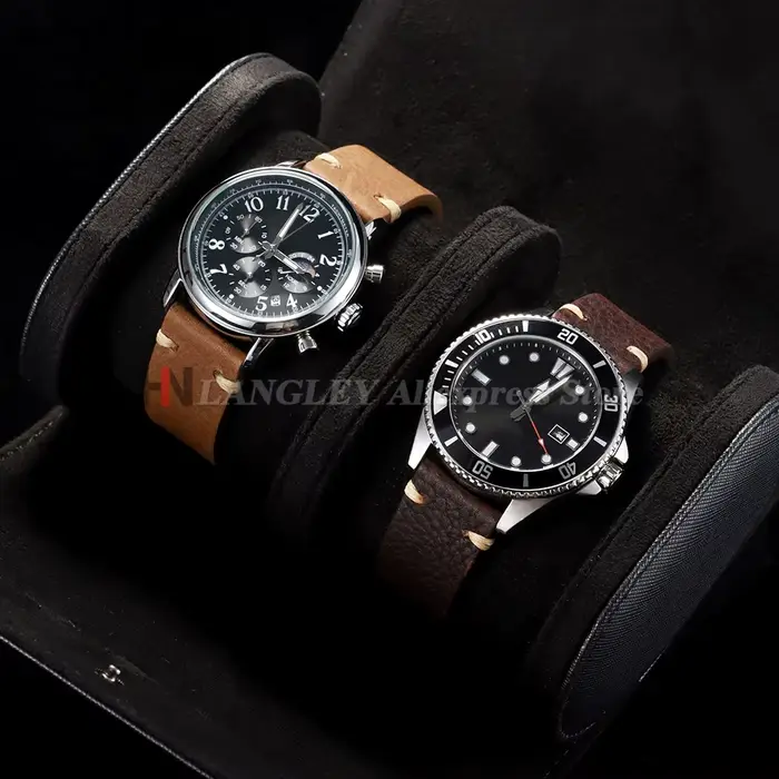 Bracelet de montre en cuir véritable fait à la main