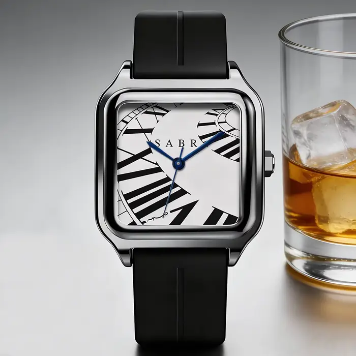 Montre numérique romaine créative Sabr