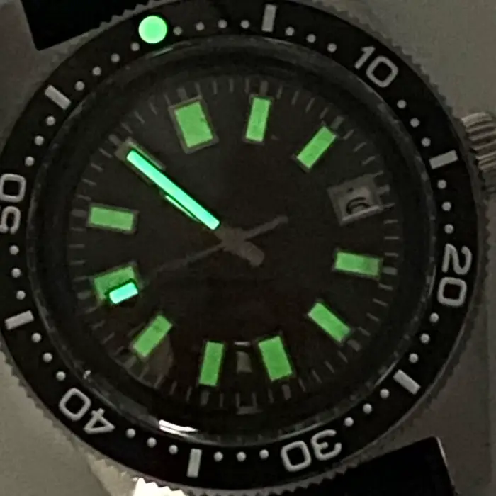 Tandorio 41mm 62MAS 30ATM cadran noir/gris/bleu automatique PT5000/Miyota 8215 montre de plongée pour hommes AR dôme verre saphir lumineux