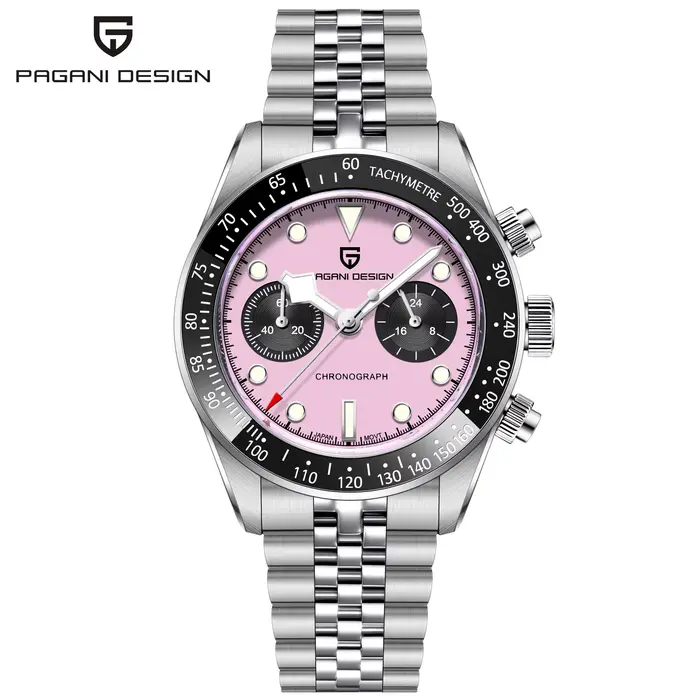 Montres pour hommes PAGANI DESIGN BB Chronographe avec cadran vert, montre à quartz de luxe pour hom