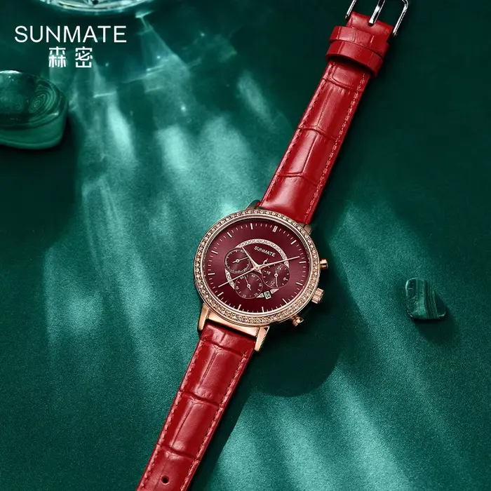 SUNMATE montre pour femme de luxe et élégante de haut niveau