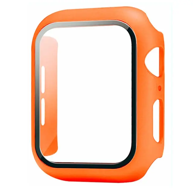 Verre trempé + étui pour Apple Watch 46mm 44mm 45mm 41mm 40mm 42mm