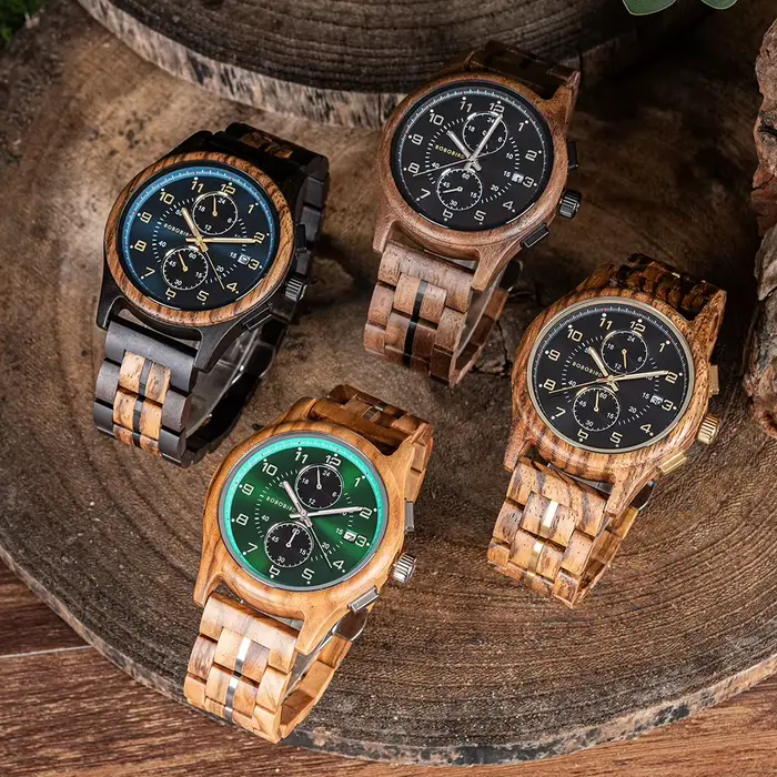 BOBO BIRD-Montre en bois pour homme