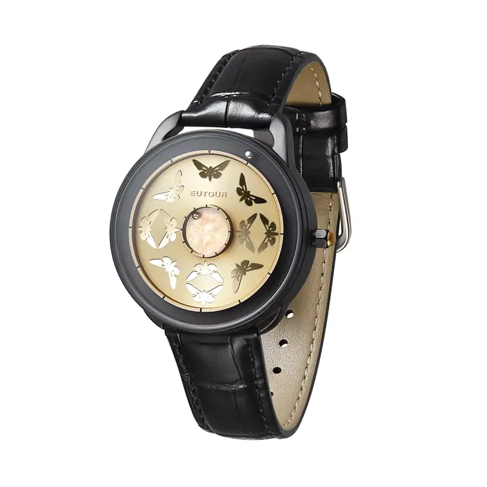 EUTOUR 2025 montre magnétique papillon élégante pour femmes thème de jardin d'été accessoire élégant