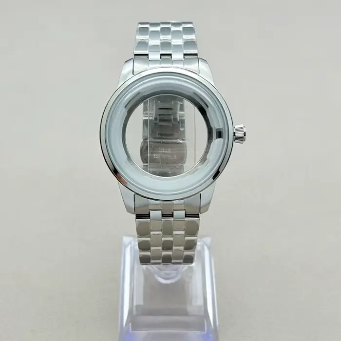 Boîtier de montre mécanique 40MM argenté Presage Cocktail Time pour mouvements NH35 NH38 4R 7S, cadr