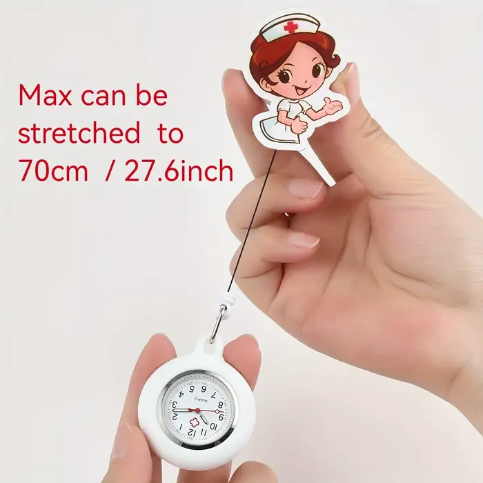 Adorable montre d'infirmière de dessin animé