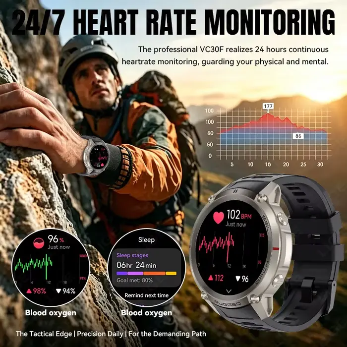 Montre connectée GPS LIGE pour extérieur