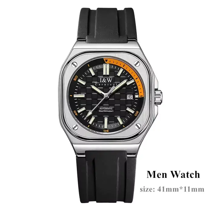 Montre CARNIVAL I & W montres mécaniques pour Homme femme marque de luxe Montre-bracelet automatique