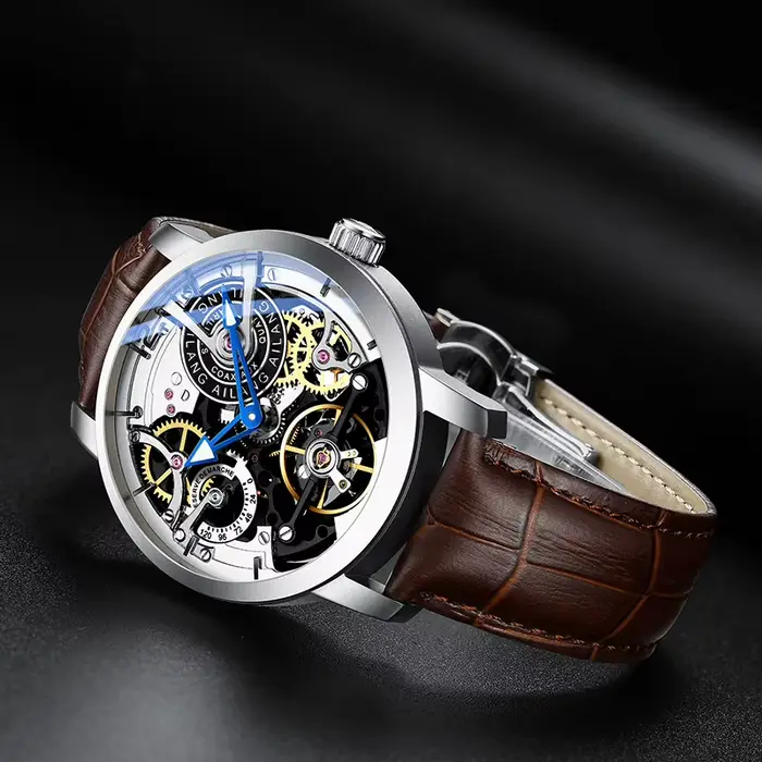 AILANG Montre automatique à tourbillon de conception originale pour homme