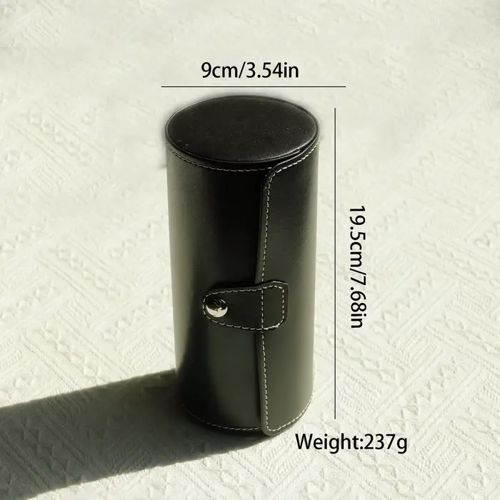 Étui de voyage en rouleau de montre – 3 rangements et organisateurs de montres-stockage sécurisé avec oreillers