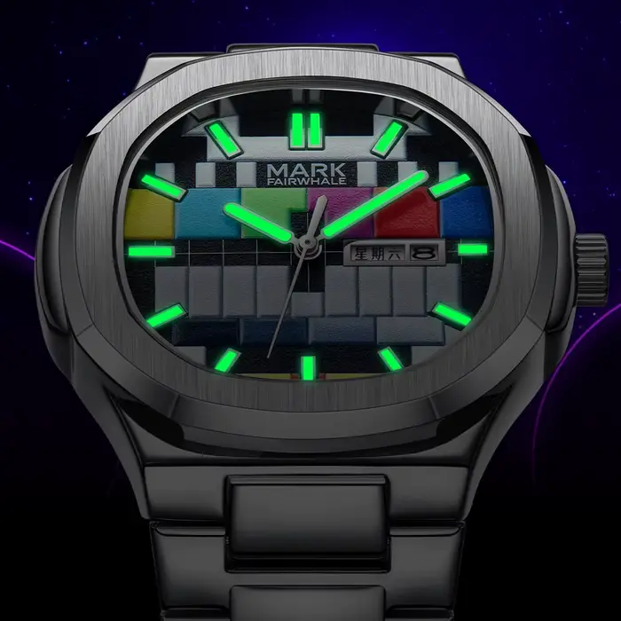 2025 montres d'affaires hommes marque Mark Fairwhale mode Original rétro Design Quartz montre-bracelet homme avec calendrier semaine vente chaude