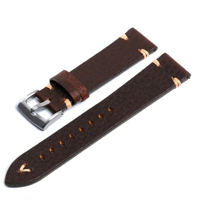 Bracelets en cuir véritable pour montre Vintage italien en détresse bracelet