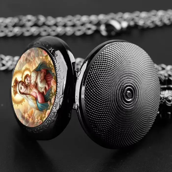 Montre de poche vintage antique avec chaîne et marqueurs de chiffres arabes pour homme et femme occasions spéciales
