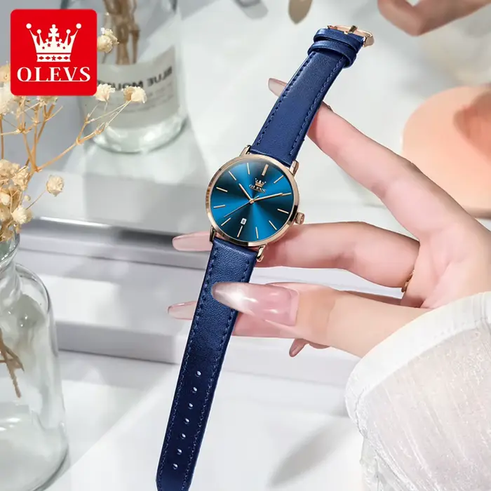 OLEVS offre spéciale femme montre minimaliste mode Ultra mince 6.5mm étanche Quartz montre-bracelet marque originale