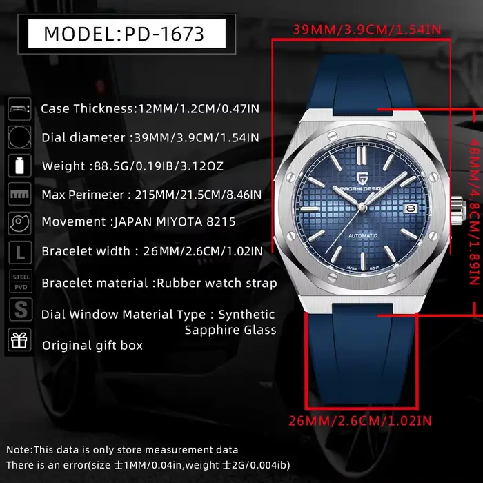 Montres mécaniques pour homme Pagani Design 2026