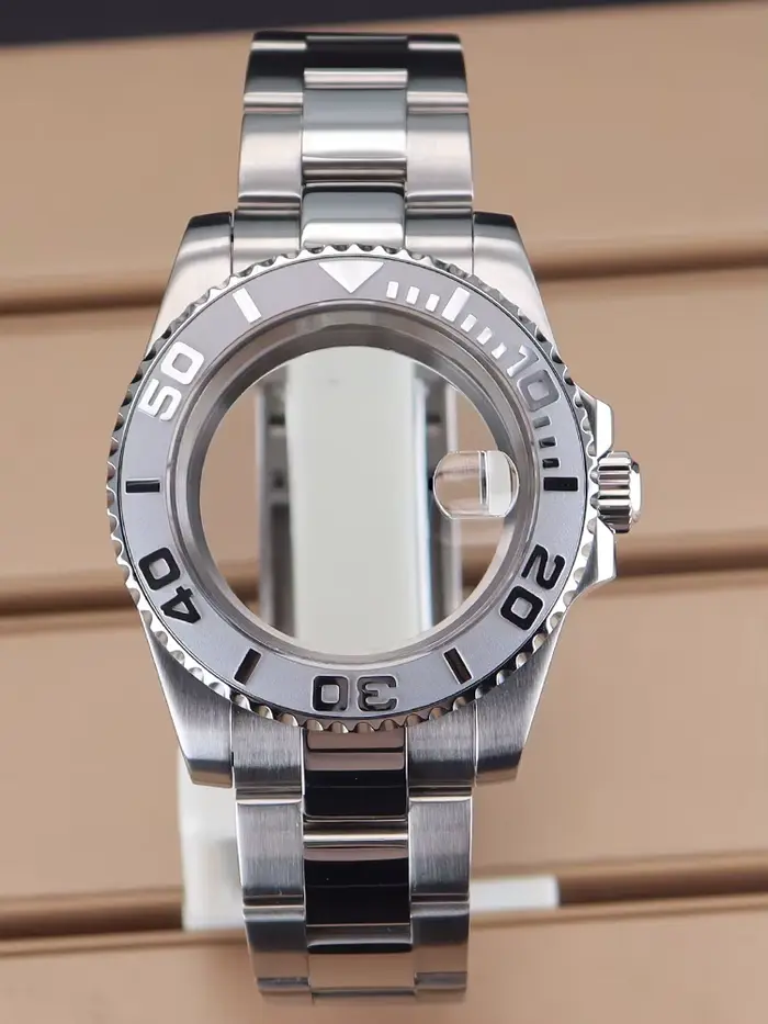 40mm montre 20mm Bracelet ensemble boîtier saphir cristal verre pour Seiko Nh35 Nh36 Eta 2824 mis5 8
