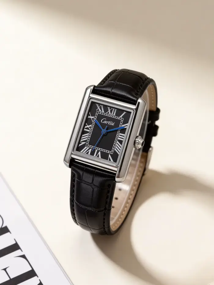 Montre à Quartz rectangulaire pour femmes et filles