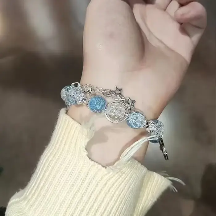 Bracelet à pampilles en chaîne étoile pour femmes
