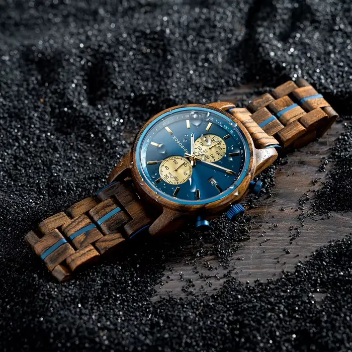 Montre en bois BOBOBIRD personnalisable pour homme, élégante et résistante, idéale pour les occasions spéciales et le quotidien