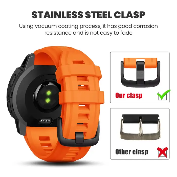 Bracelet de montre en Silicone de 22mm