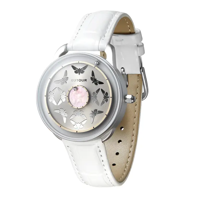 EUTOUR 2025 montre magnétique papillon élégante pour femmes thème de jardin d'été accessoire élégant