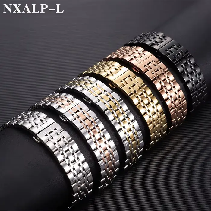 Bracelet de montre en acier inoxydable solide pour Tissot pour citoyen