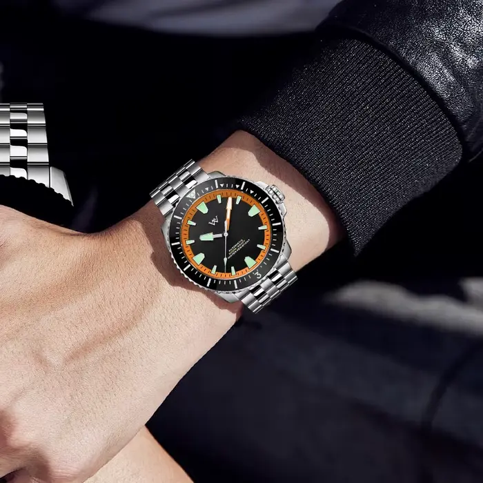 Montre WM NH35 Mécanique Automatique Résistante à L'Eau 200M Acier Inoxydable Pour Hommes Occasions Spéciales