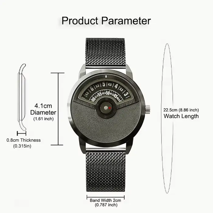 Une montre unisexe avec une personnalité