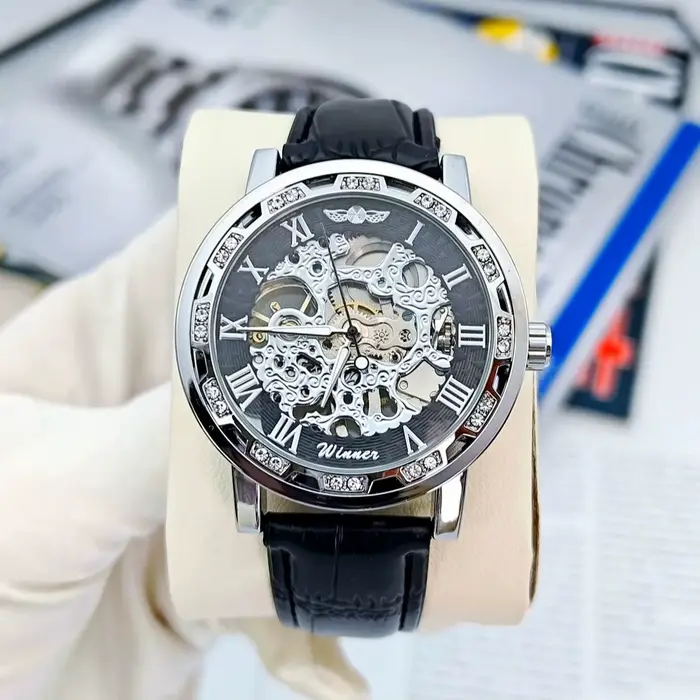 Montre mécanique rétro haut de gamme pour homme