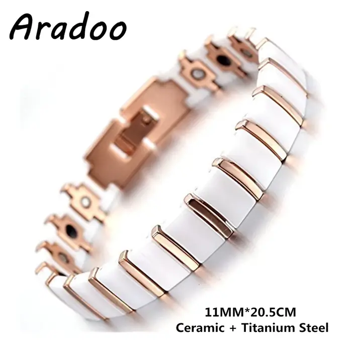 Bracelet en céramique unisexe avec tracker de fitness titane acier holographique pour homme et femme occassions spéciales