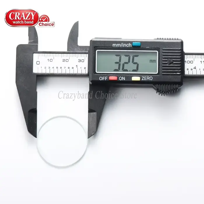 Verre de montre plat de remplacement