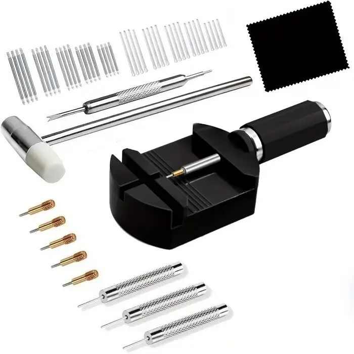 Kit d'outils de réparation de montres professionnel de luxe 52 pièces/ensemble, comprenant des press