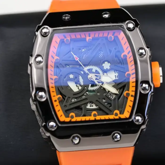 Montres pour hommes, marque de luxe légère, tendance de beauté dominatrice, pentagramme lumineux en