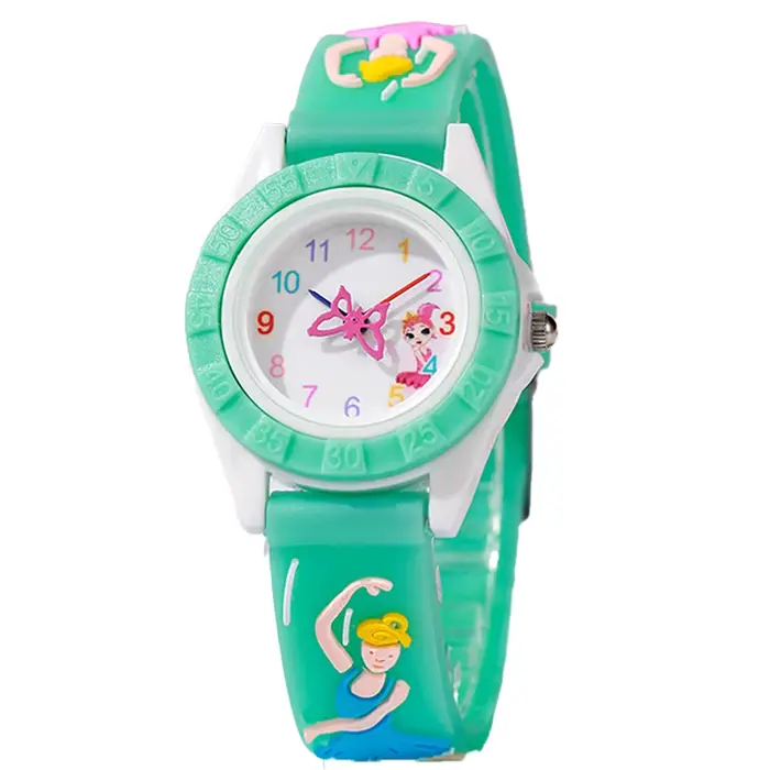 Montres pour enfants Montre à quartz pour filles avec dessin de ballet