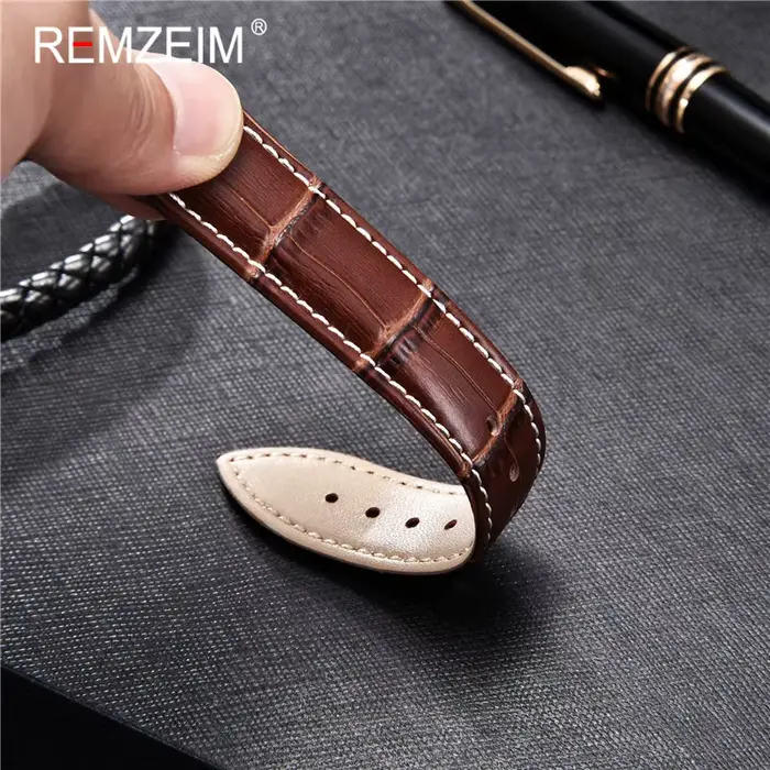 Bracelet de montre en cuir de veau