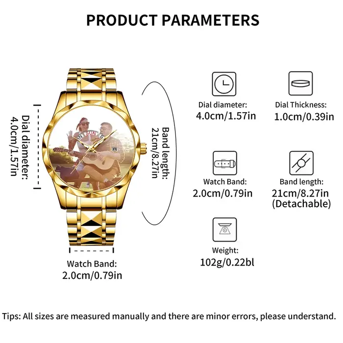 Montre-bracelet personnalisable pour femme avec image personnalisée : élégante