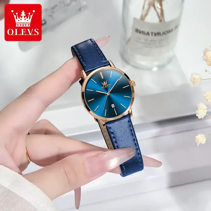OLEVS offre spéciale femme montre minimaliste mode Ultra mince 6.5mm étanche Quartz montre-bracelet marque originale