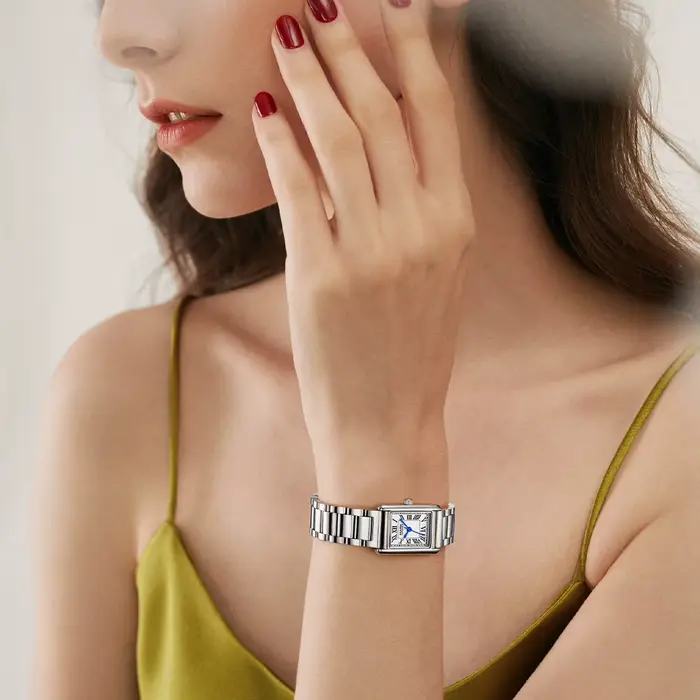 Montre pour femme MARK FAIRWHALE, montre-bracelet de luxe, cadeau élégant pour femme, cadran carré, minimalisme, montres à quartz pour femmes
