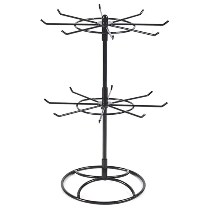 HRBAJ-pour accrocher boucle d'oreille anneau Bracelet support de montre rotatif présentoir de bijoux