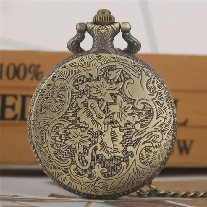 Rétro Antique Iran Cyrus le grand d'iran pendentif montre De poche à Quartz pour hommes femmes chiffre arabe horloge Reloj De Bolsillo