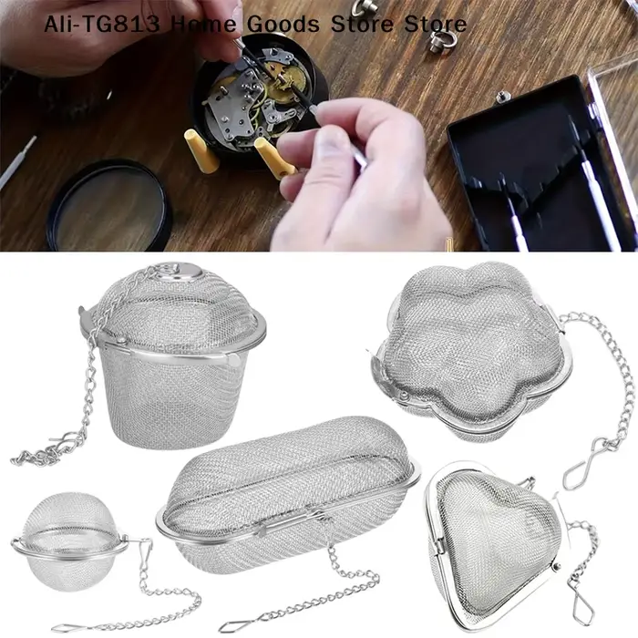 Panier de nettoyage en acier inoxydable à ondes sonores pour nettoyage de montres, bijoux, lunettes et pièces détachées occasionnels