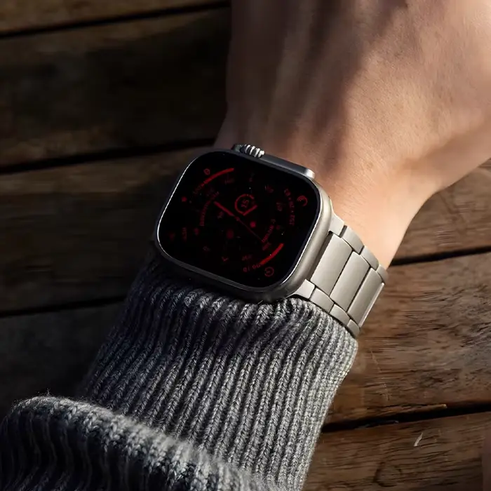 Bracelet de luxe en alliage de titane pour Apple Watch Ultra 2 10 9 8 7 6 5