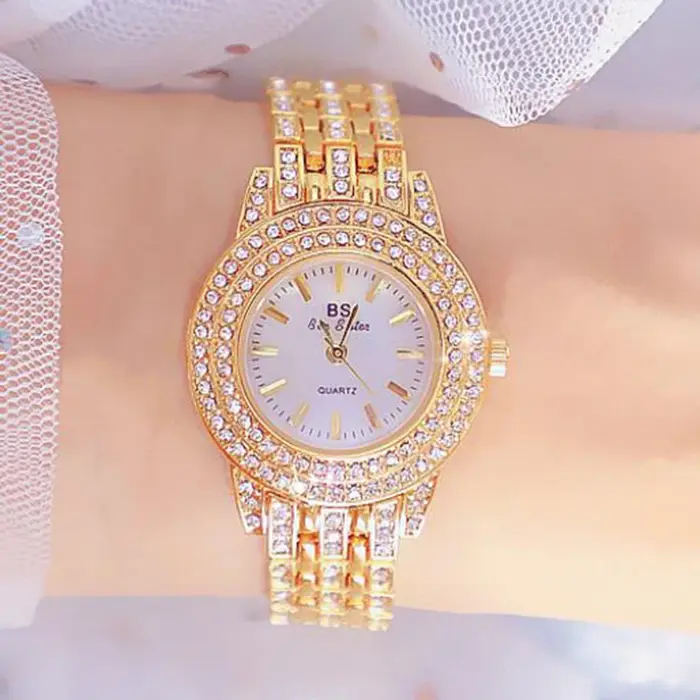 Bs Bee Sister Montre femmes avec Bracelet marque de luxe 2025 robe or Femme montres dames