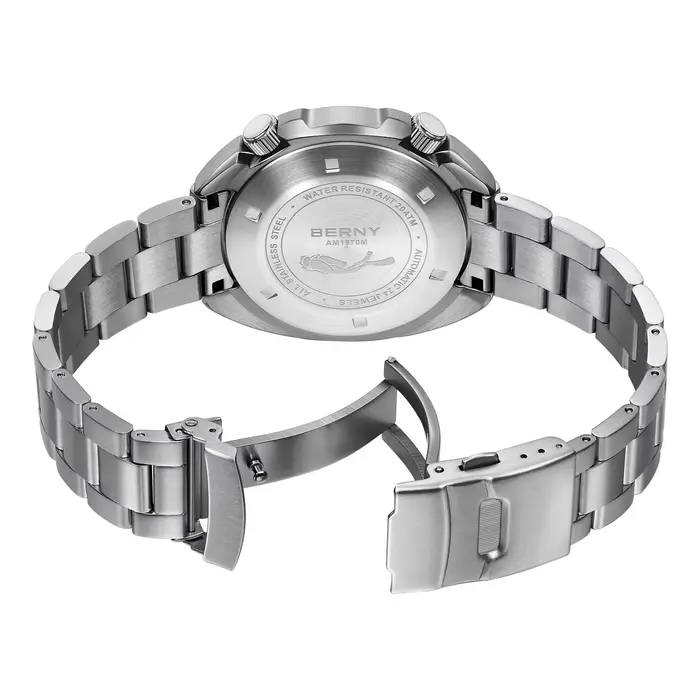 BERNY Diver hommes montre mis5 8215 haut automatique mécanique mode hommes montre de luxe saphir étanche 200m lumineux hommes montre