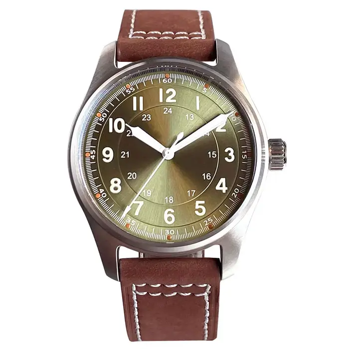 Tandorio Business 39mm pilote rétro montre mécanique automatique pour Miyota 8215/PT5000 200m étanche saphir cristal verre Lume