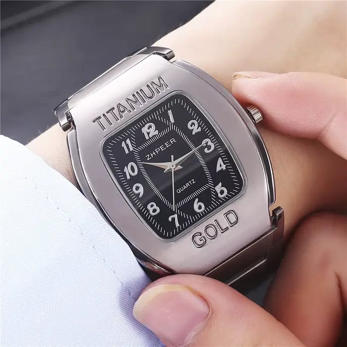Nouvelle mode hommes de luxe Tonneau montres pour homme célèbre affaires en acier inoxydable montre à Quartz cadeaux Reloj Hombre mâle horloge-bracelet