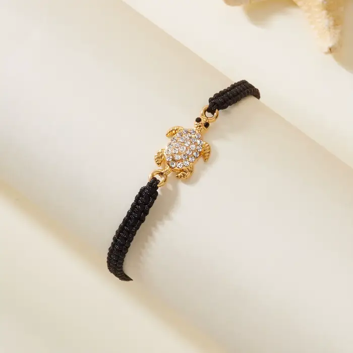 Bracelet Tortue Femme Styliste Élégant Avec Breloque Occasions Spéciales Chic Décontracté