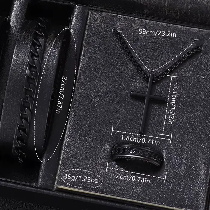 4 pièces coffret cadeau pour hommes d'affaires ensemble de montre tendance de la mode montre à quart